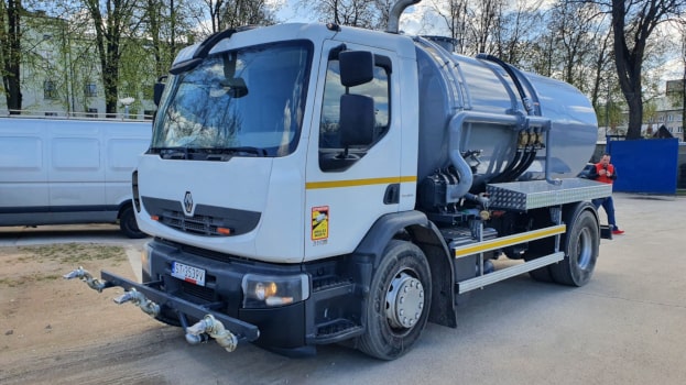 Kropicí vůz Dumas - systém trysek